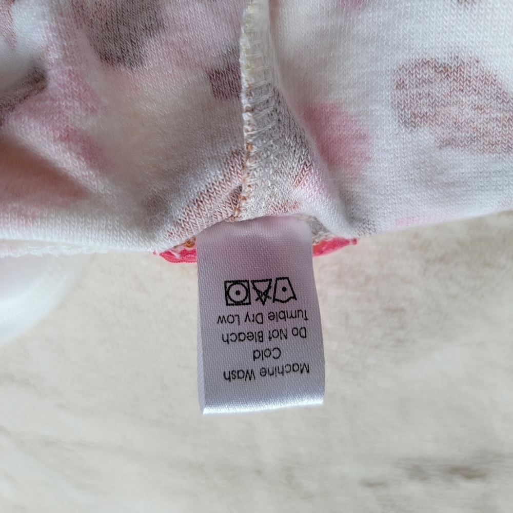 PJ Salvage Pink Leopard Print Bamboo Blend Terry Cloth Pants Beach Lounge Medium - Picture 12 of 12